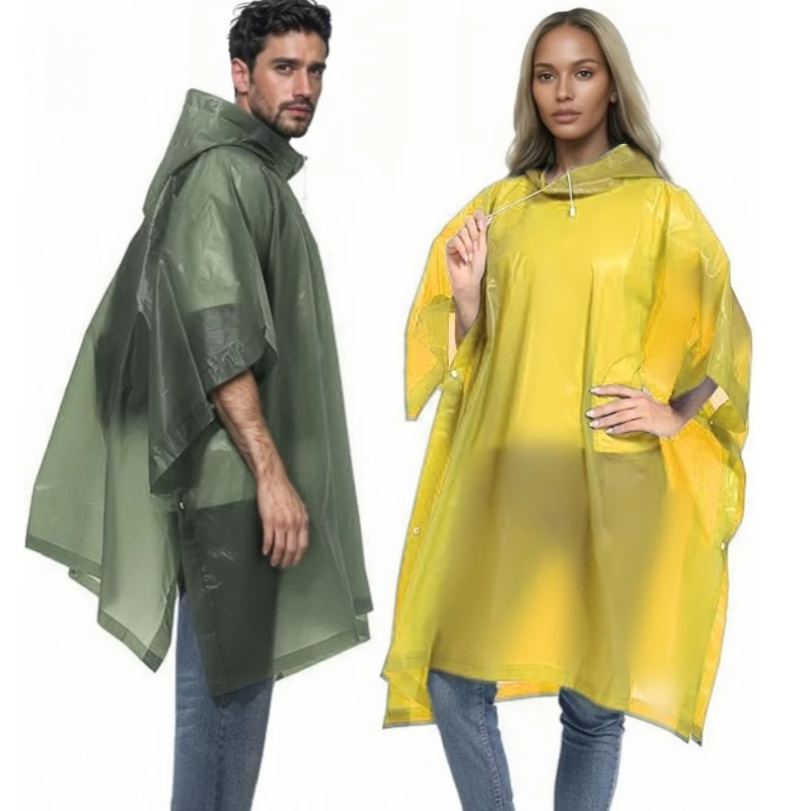 Reusable Raincoat with Drawstr - Commuting By Bike review and price