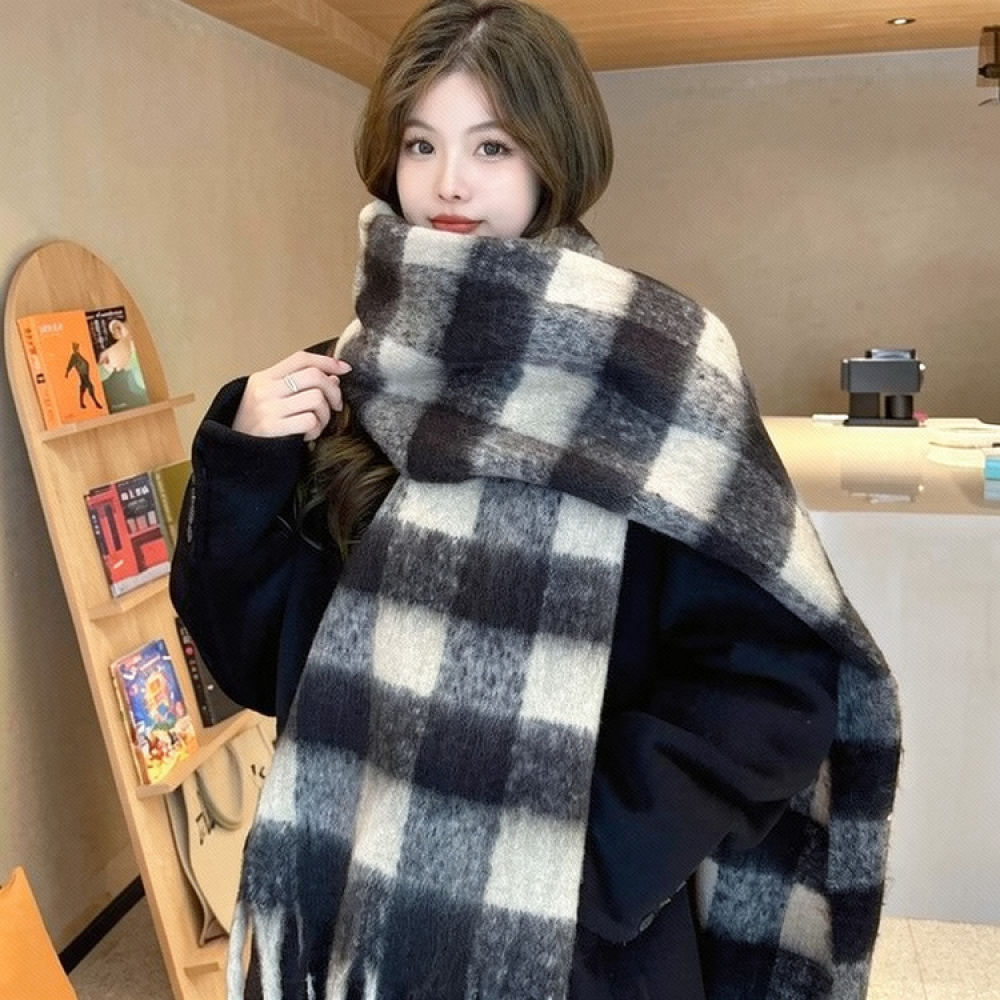 Cozy Winter Scarf Knitted Plai - Cycling Commute Essentials review and price