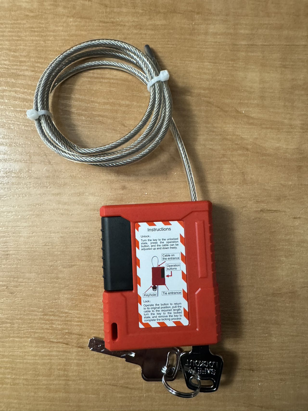 4mm Cable Diameter 1m Long Loc - Cable Lock Flexible review and price